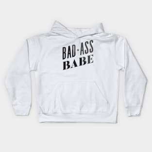 Bad Ass Babe Kids Hoodie